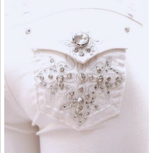 50 % LA Idol Bootcut White Jean Stretch 5171BT-New - Picture 5 of 7